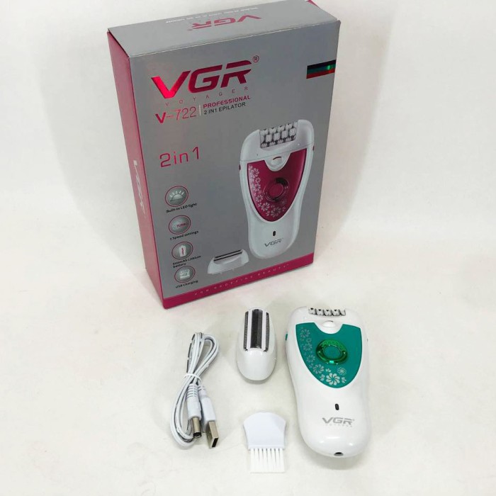 Епілятор для різних частин тіла VGR, Епілятор з гладким видаленням волосся Електричний пилка DQ-86