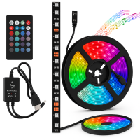 Led 5050 rgb комплект 5050 RGB LED 5 м 220 v, Кольорова світлодіодна стрічка для дому OI-59