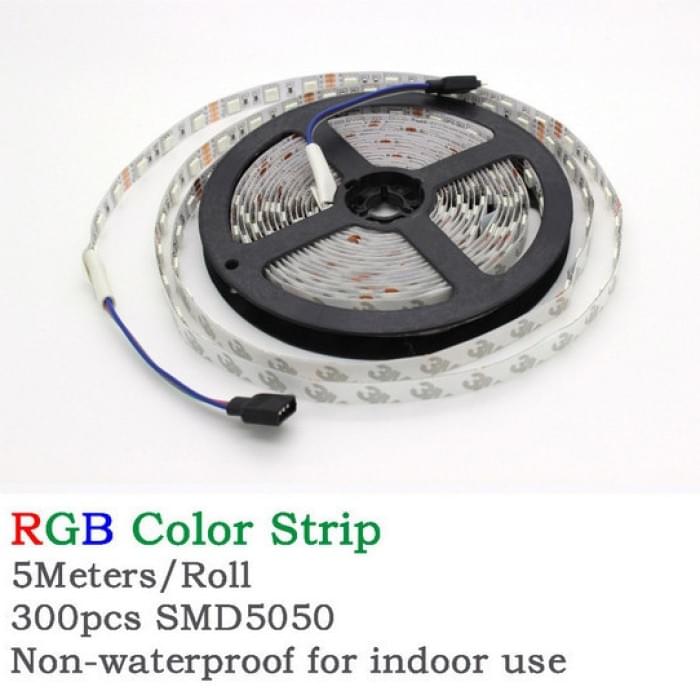 Світлодіодна стрічка smd 50 Світлодіодна стрічка 5050 RGB LED 5 м 220 v, Світлодіодна TF-898 світлова стрічка