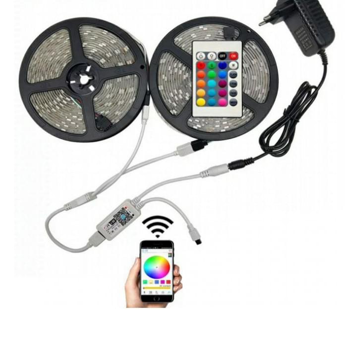 Світлодіодна стрічка smd 50 Світлодіодна стрічка 5050 RGB LED 5 м 220 v, Світлодіодна TF-898 світлова стрічка