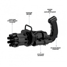 Кулемет дитячий з мильними бульбашками Gatling Мініган WJ 950 HG-18