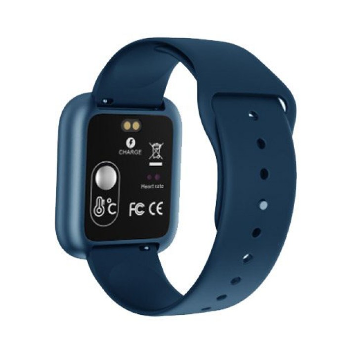 Smart Watch T80S, два браслети, температура тіла, тиск, оксиметр. Колір: синій KG-60