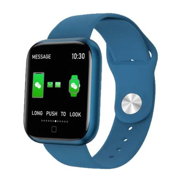 Smart Watch T80S, два браслети, температура тіла, тиск, оксиметр. Колір: синій KG-60