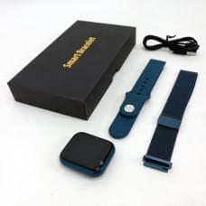 Smart Watch T80S, два браслети, температура тіла, тиск, оксиметр. PA-808 Колір: синій