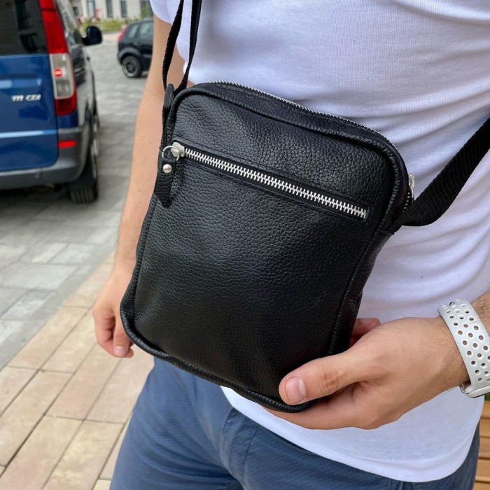 Ділова сумка месенджер, Чоловіча універсальна сумка на кожен день месенджер слінг KM-44