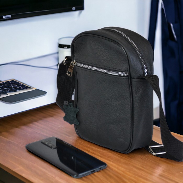 Міська сумка-месенджер, Сумки-месенджери поштарки, Сумка шкіряна чоловіча крос боді OF-58