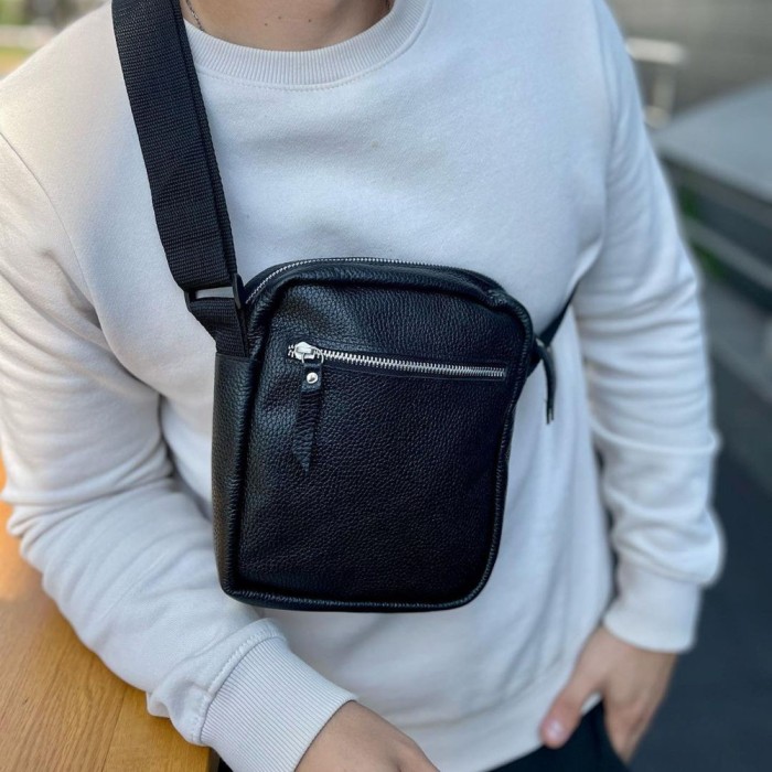 Міська сумка-месенджер, Сумки-месенджери поштарки, Сумка шкіряна чоловіча крос боді OF-58