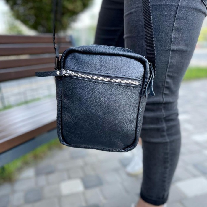 Міська сумка-месенджер, Сумки-месенджери поштарки, Сумка шкіряна чоловіча крос боді OF-58