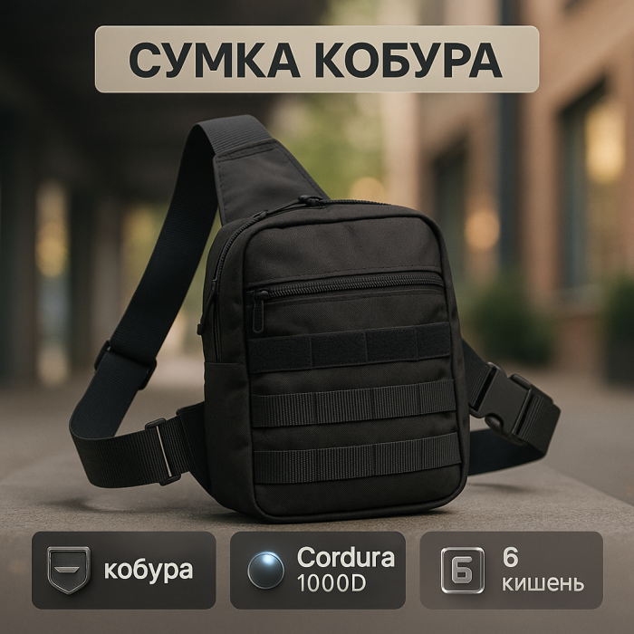 Сумка месенджер кобура, Сумка через плече з військової тканини Чоловіча крос-боді BZ-51