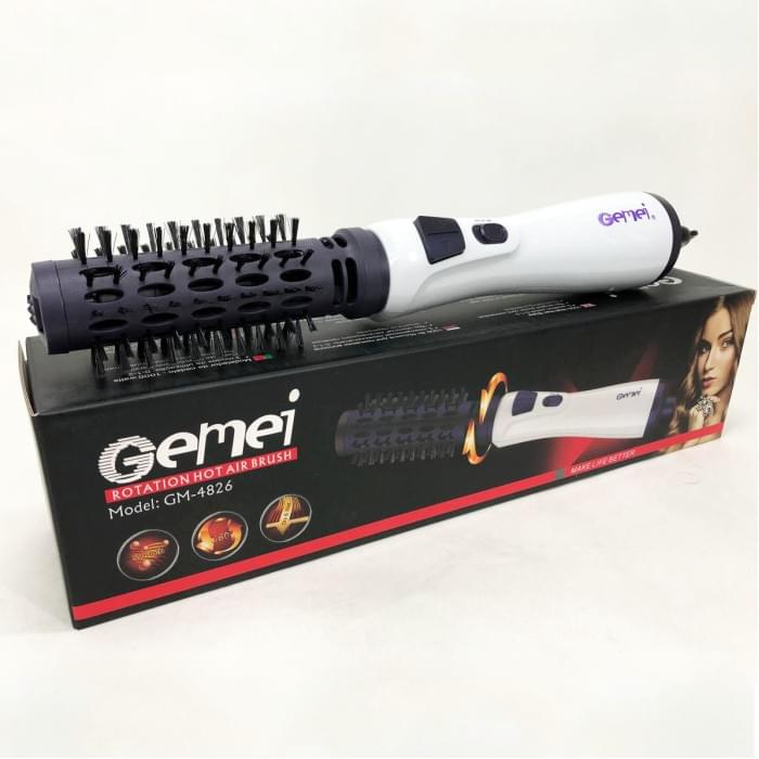 Фен для волосся дбайливий Gemei GM-4826, Фен брашинг, Стайлери для локонів, Фен з CL-603 потужним мотором
