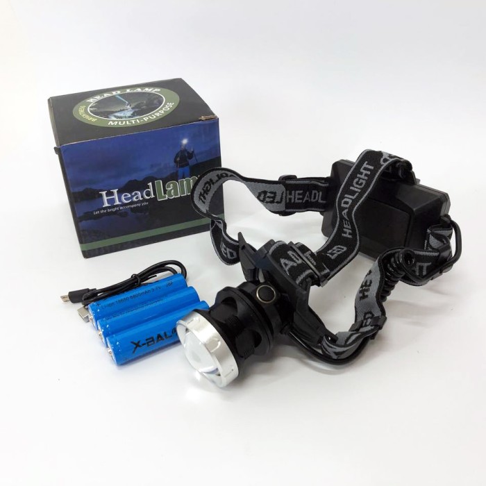 Налобний ліхтарик з регульованим ремінцем Bailong BL-8070-P50, Налобний світильник для роботи в темряві VL-92