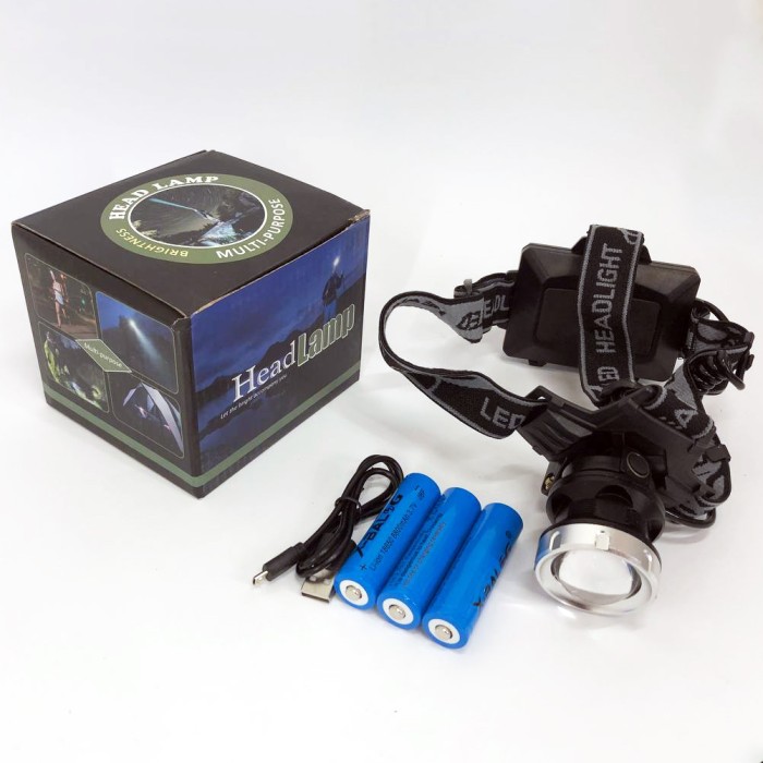 Налобний ліхтарик з регульованим ремінцем Bailong BL-8070-P50, Налобний світильник для роботи в темряві VL-92