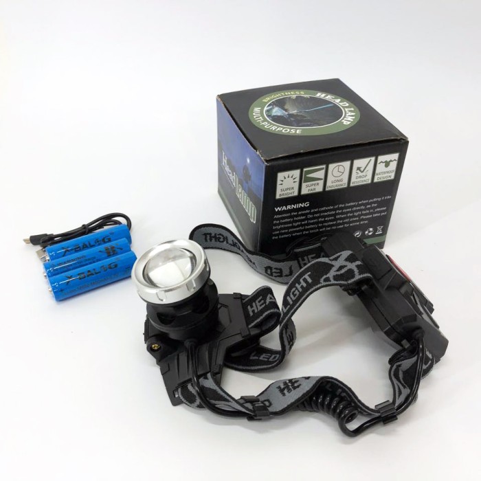 Налобний ліхтарик з регульованим ремінцем Bailong BL-8070-P50, Налобний світильник для роботи в темряві VL-92