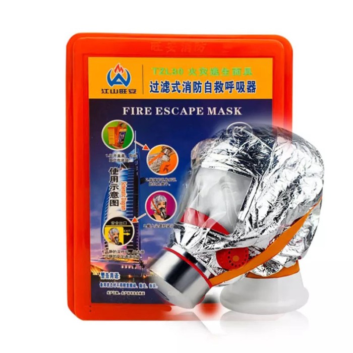 Маска протигаз, панорамний протигаз Fire mask DC-13