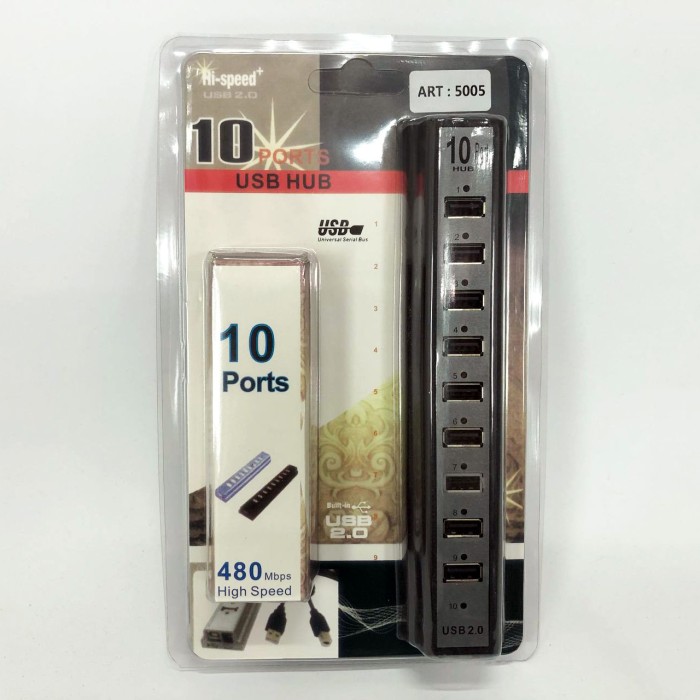 Розгалужувач USB HUB на 10 портів з активною зарядкою 220V, Розгалужувач юсб, Хаб для ноутбука