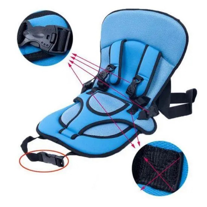 Дитяче автокрісло 6-12 років Multi Function Car Cushion, Портативне крісло безкаркасне для дітей JR-17