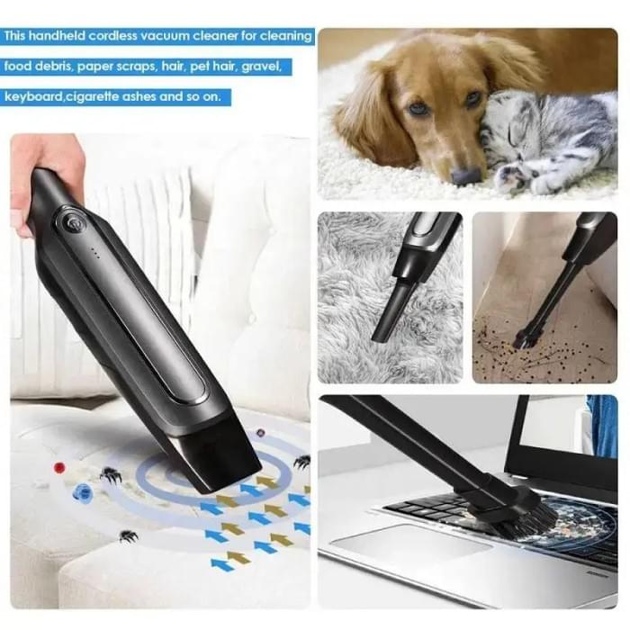 Автомобільний акумуляторний портативний пилосос Car vacuum cleaner, VW-400 Прибирання авто