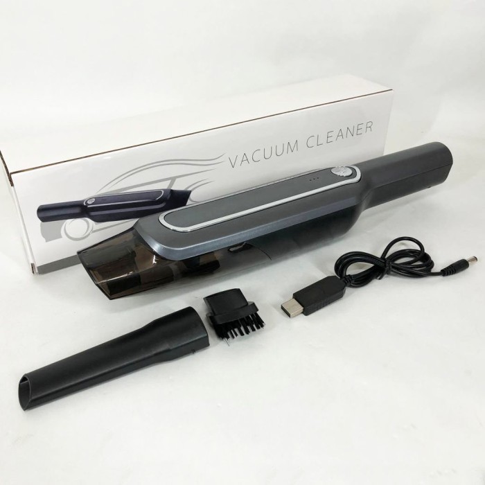 Пилосос Car vacum cleaner з акумулятором, автомобільний пилосос бездротовий. Колір: чорний