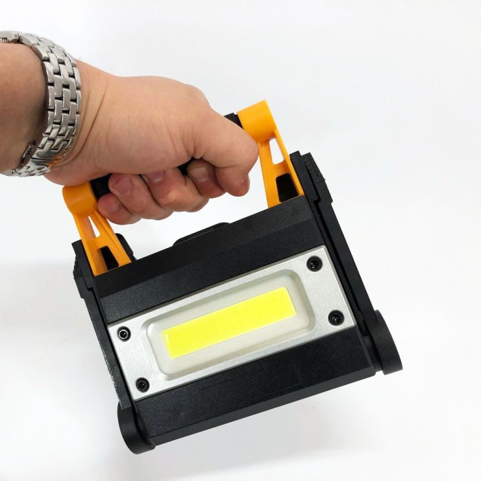 Ліхтар переносний для кемпінгу з акб, Світлодіодні переносні прожектори, Ліхтар прожектор переносний HM-36