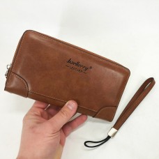 Гарний стильний гаманець для чоловіків Baellerry leather brown, Шкіряний гаманець FH-656 для чоловіків