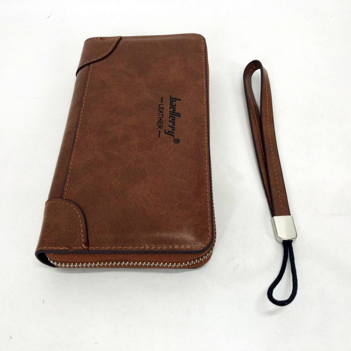 Гарний стильний гаманець для чоловіків Baellerry leather brown, Шкіряний гаманець FH-656 для чоловіків