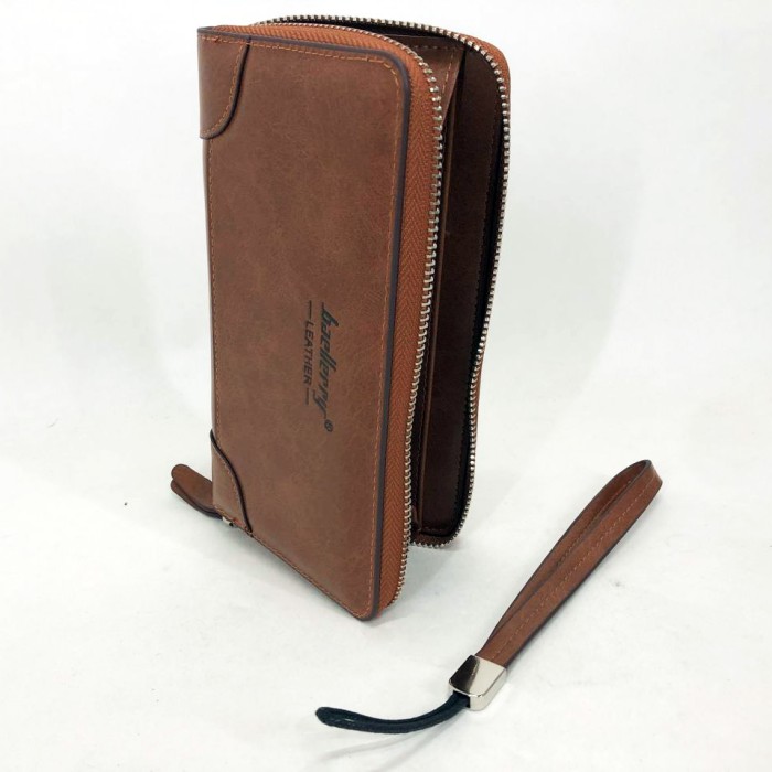 Гарний стильний гаманець для чоловіків Baellerry leather brown, Шкіряний гаманець FH-656 для чоловіків