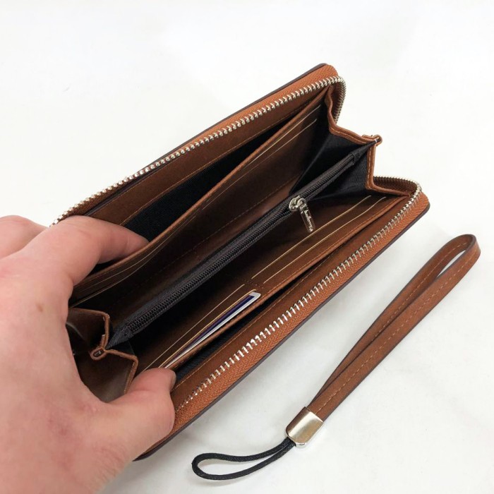 Гарний стильний гаманець для чоловіків Baellerry leather brown, Шкіряний гаманець FH-656 для чоловіків