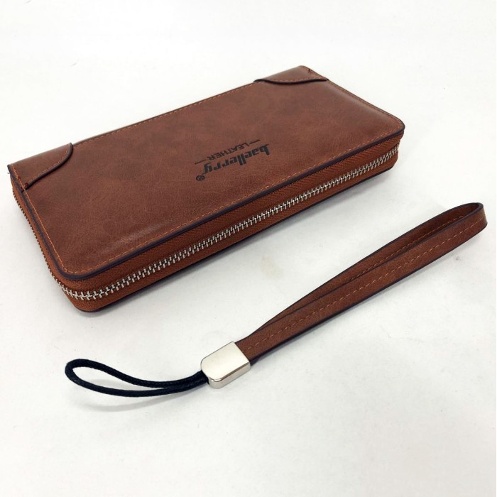 Гарний стильний гаманець для чоловіків Baellerry leather brown, Шкіряний гаманець FH-656 для чоловіків