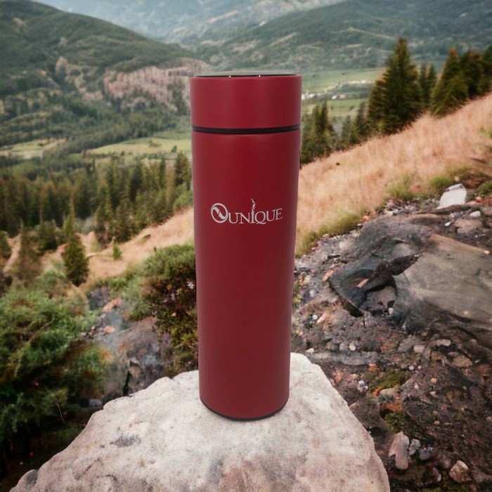 Хороший термос для чаю UNIQUE UN-1006 500мл, Найкращий термос з датчиком температури легкий ES-86