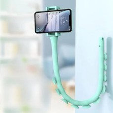 Гнучкий тримач для телефону з універсальними присосками Cute Worm Lazy Holder. Колір блакитний GB-66