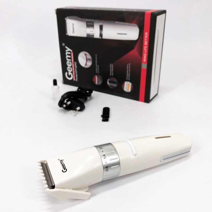 Машинка для стрижки короткої стрижки Gemei GM-6042 белый Бездротові машинки для легкі PZ-51