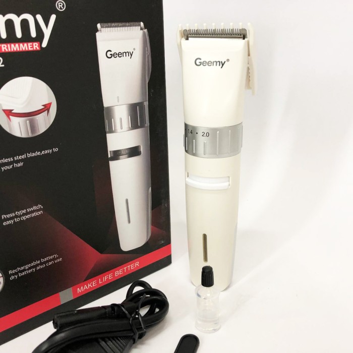 Набір для видалення волосся із зарядним пристроєм Gemei, Акумуляторний універсальний тример для стрижки QK-22