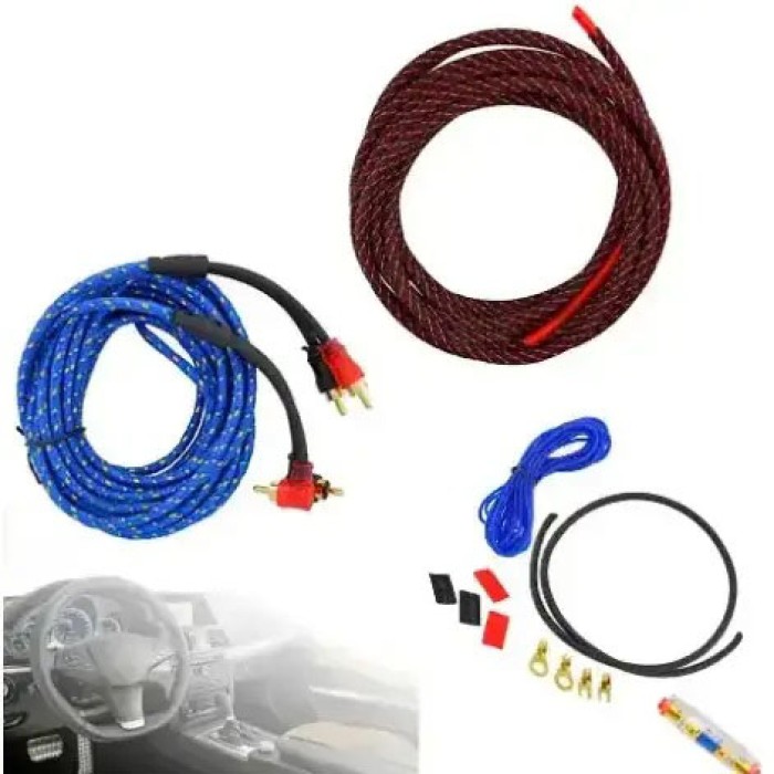 Набір проводів AWG/RCA для встановлення саббуфера KIT 10GA/C011 ZY-64