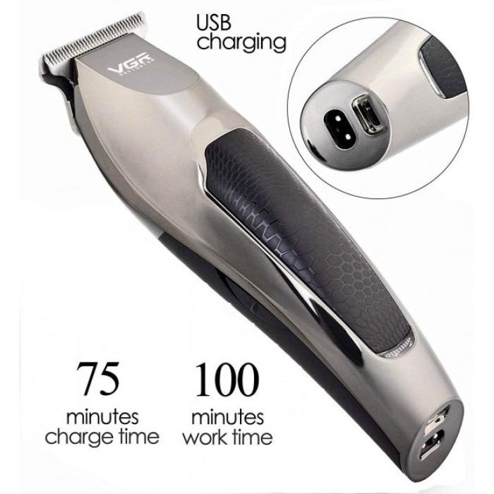 Багатофункціональна акумуляторна машинка для стрижки VGR, Тример для стрижки волосся потужний VZ-59