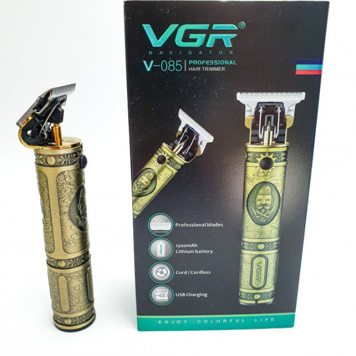 Бездротова машинка для стрижки для дому VGR V-085, Машинка для видалення волосся MC-112 на обличчі