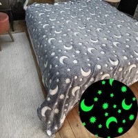 для дітей і підлітків Blanket kids Magic Star 150х100 см, Покривало світяться зірками WC-31