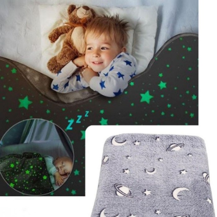 для дітей і підлітків Blanket kids Magic Star 150х100 см, Покривало світяться зірками WC-31