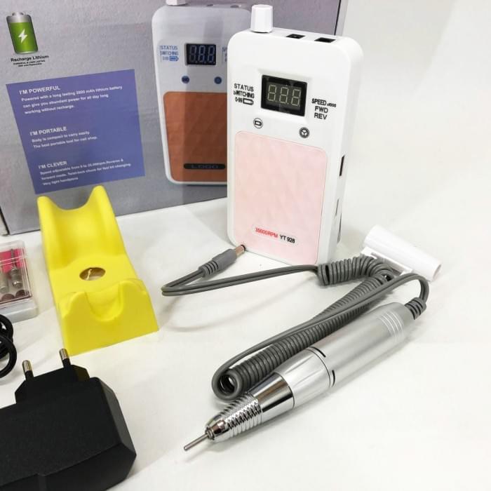 Якісний фрезер для манікюру Nail Drill YT-928 белый, Фрезер для LK-510 апаратного манікюру