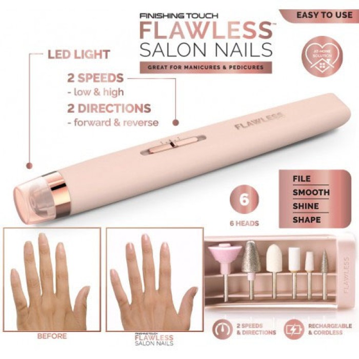 Апаратні інструменти для манікюру Flawless Salon Nails розовый, Фрезер для манікюру HC-51