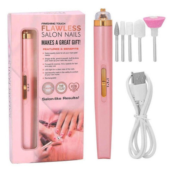 Апаратні інструменти для манікюру Flawless Salon Nails розовый, Фрезер для манікюру HC-51