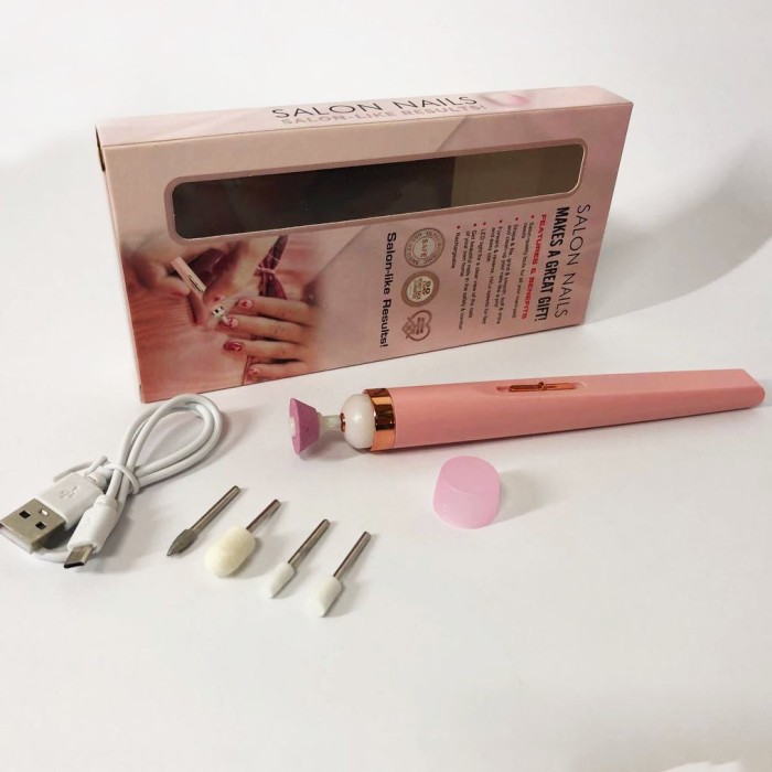 Фрезер для манікюру та педикюру Flawless Salon Nails, ручка фрезер для манікюру Pink