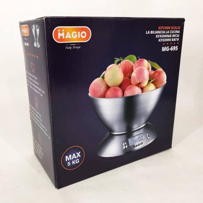 Ваги для продуктів MAGIO MG-695, Ваги харчові, Ваги для їжі кухонні, Мірні ваги WG-377 для кухні