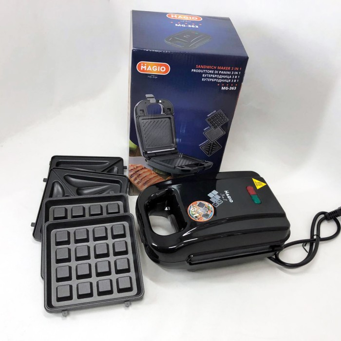 Гриль для шаурми професійний Magio, Електром'ясорубка для їдальні, Гриль притискний рифлений XE-25