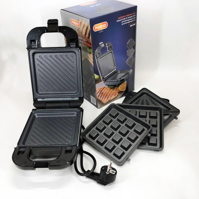 Універсальний гриль побутовий Magio MG-363 570 Вт, Електрогриль настільний для дому PK-37