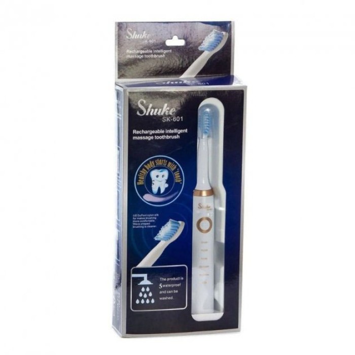 Електрощитка зубна електрична зубна щітка Shuke електрощітка в комплекті з насадками HQ-57