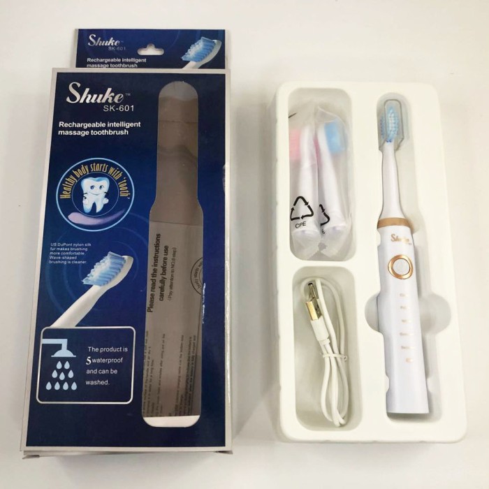 Звукова зубна щітка Shuke, Акумуляторна щітка для догляду за зубами Акумуляторна електрична YI-59