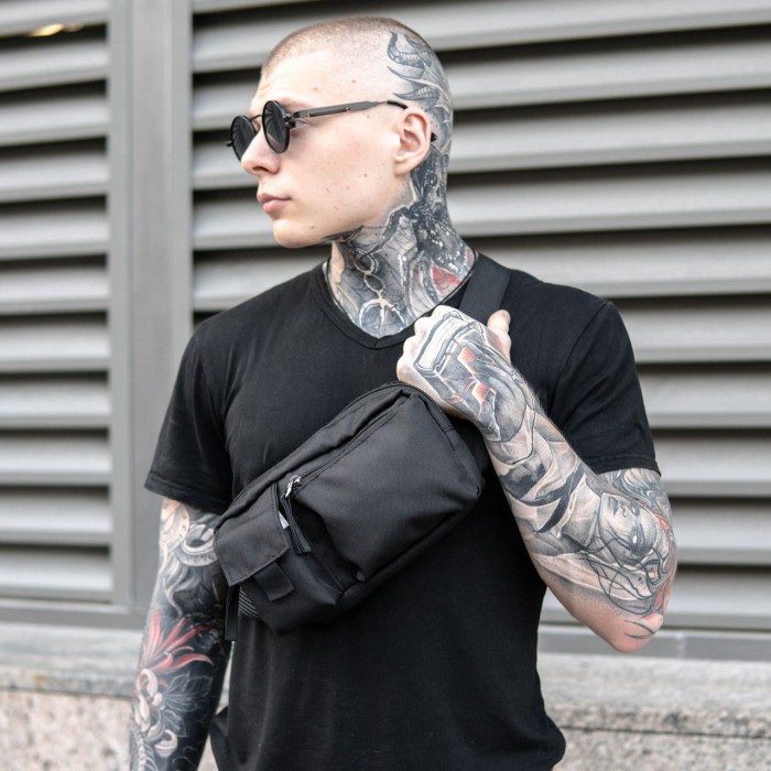 Чоловіча барсетка на пояс бананка чоловіча, Чоловіча бананка на пояс груди містка HC-55