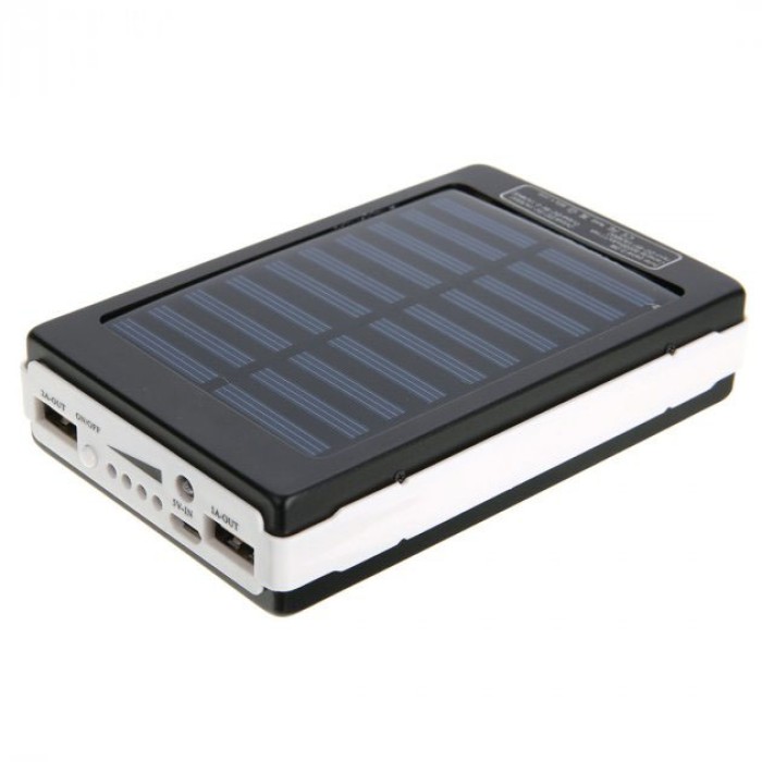 Стільниковий акумулятор Power Bank Solar 90000 mAh, Повербанк з CN-244 вбудованим ліхтариком
