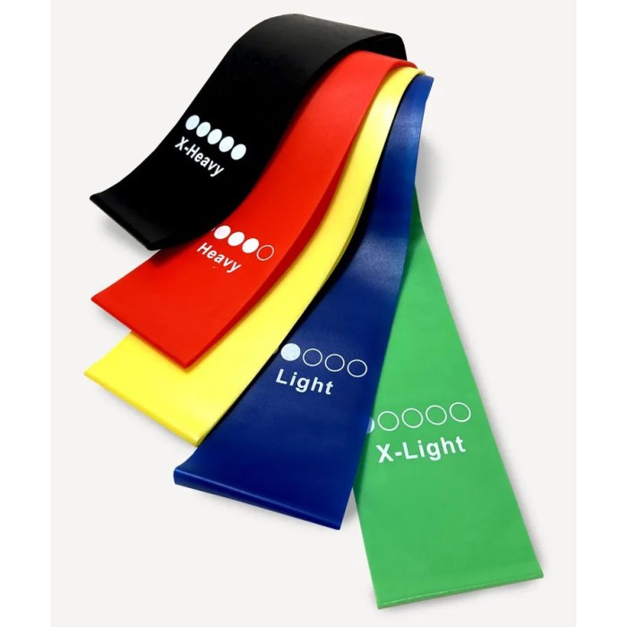 Еспандери тренажери вправи Fit Simplify 5 шт, Тренажер для дому на всі групи, Фітнес гумові тренінгові CK-62