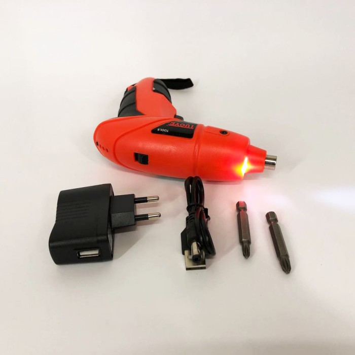 Акумуляторний шуруповерт зі зручною рукояткою PRO, Акумуляторний викрут з універсальними насадками BE-41